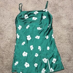 Princess Polly Green Floral Mini Dress
